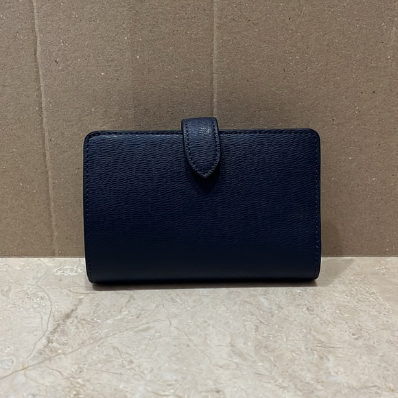 ♠️kate spade X Disney Lady and the Tramp Medium Bifold Wallet, Parisian Blue NWT - Picture 8 of 13